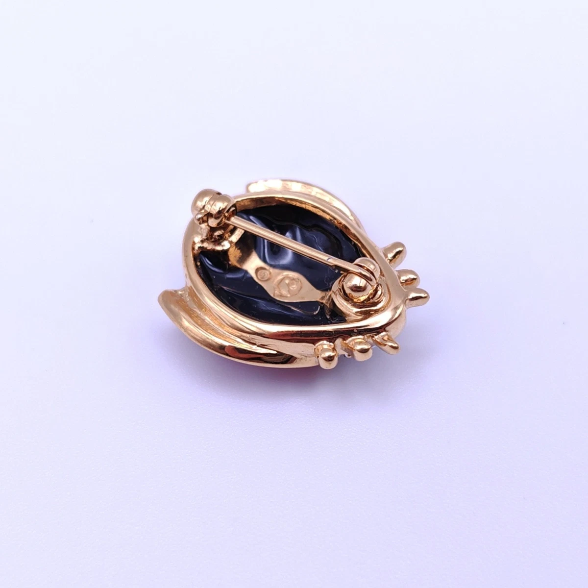⭐ Swarovski Brosche Anstecknadel Stecker Pin Anhänger Perle Stein Gold 072 ⭐