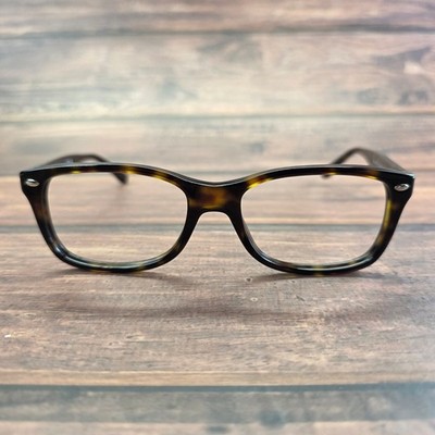 Ray-Ban RB 5228 2012 Dark Tortoise Shell Eyeglasses 53-17-140 Rectangle Frames