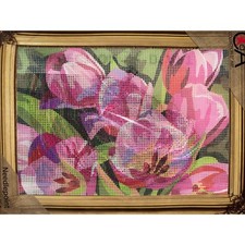 Printed needlepoint kits Tapestry Canvas 30x40 cm Rto Tulips