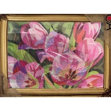 Printed needlepoint kits Tapestry Canvas 30x40 cm Rto Tulips