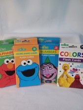 Sesame Street Flash Cards Alphabet, Colors, Shapes Numbers, Colors, Numbers