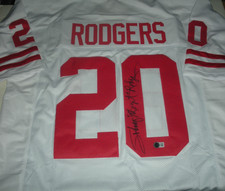 JOHNNY RODGERS NEBRASKA CORNHUSKERS,HEISMAN 1972! BECKETT/COA SIGNED JERSEY