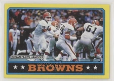 1986 Topps Cleveland Browns Bernie Kosar (D* on Copyright Line) #185 Rookie RC
