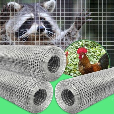Volierendraht Edelstahl punktgeschweißt Maschendrahtzaun 25m /10m /5m x 1m