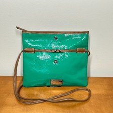 Nine West Green Small Crossbody Fold Over Purse Holiday Christmas Y2K Aesthetic