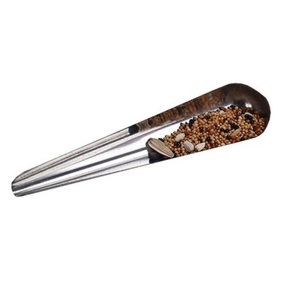 Metal Bird Feeding Spoon Chicken Stainless Steel Feed Scoop Poultry Feeder