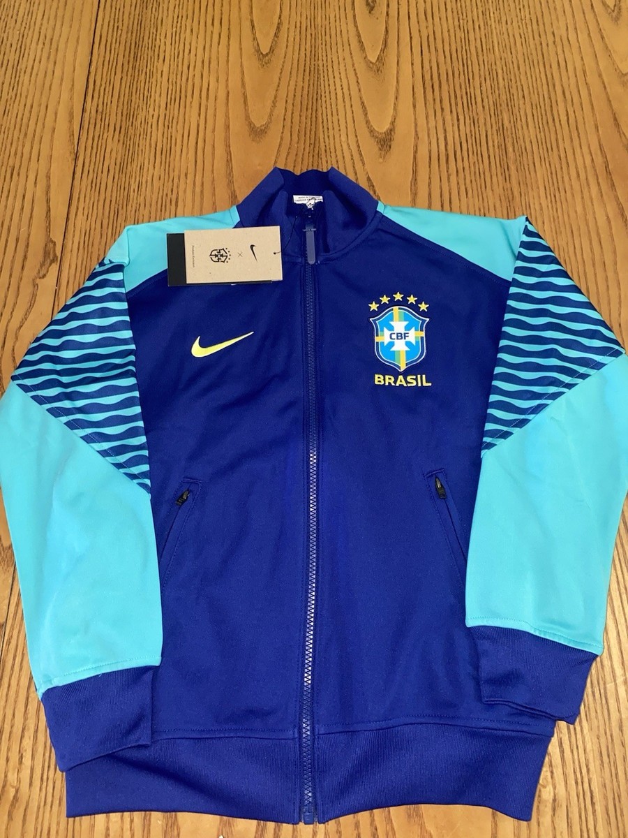NIKE BRAZIL YOUTH UNISEX FULL ZIP TRACK JACKET SIZE MEDIUM NWT