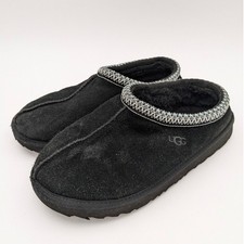 UGG Tasman II Black Sheepskin Suede Women's Slippers Round Toe Size US5 EU37