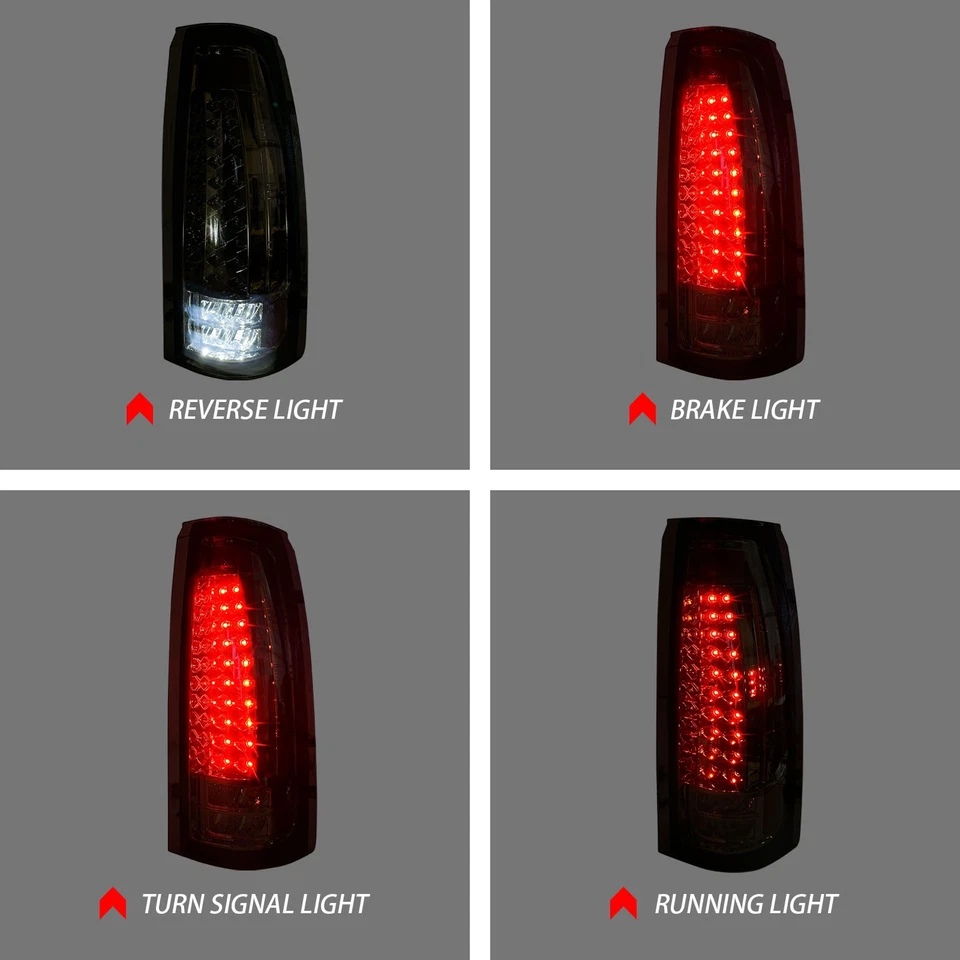 Luces traseras LED Escalade para Chevy Silverado Tahoe GMC C/K Sierra 1500 1988-1998 Foto 2 de 4