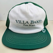 Vintage USA MADE Villa Bianfi Fine Wine Trucker Hat Snapback Dad Cap