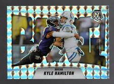 2025 Panini Mosaic Silver Mosaic Prizm Bang! Kyle Hamilton #10