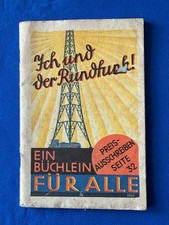 Brochure "Io e la radio" Deutsche Reichspost 64 pagine accessori radio