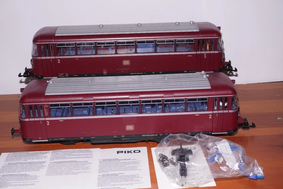 BOD/R/2] Piko Schienenbus BR 798/998 DB Spur G OVP (2x Verbindungskabel fehlen)