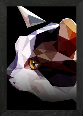 Katze gerahmtes Wandbild Poster Leinwanddruck Bild