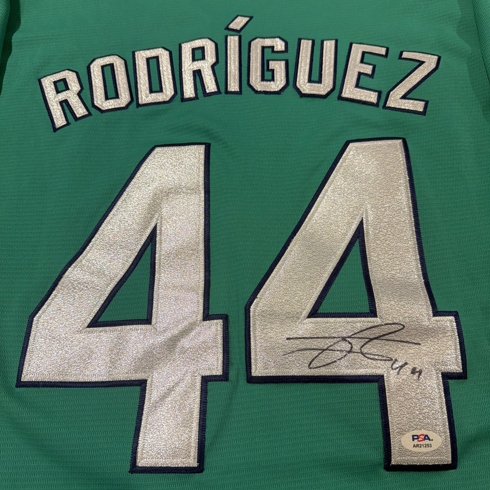 Julio Rodriguez Signed Autograph Authentic Mariners Jersey PSA COA view 2