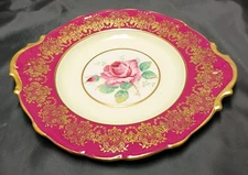 Paragon Cabbage Rose Plate Fine Bone China By Appointment Queen Elizabeth 9.75"d