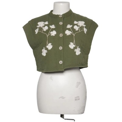 Zara, Weste, Größe: M, Grün, Blumen, Damen #IGO