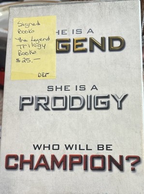 Legend Series 3 Book Set By Marie Lu (Legend, Prodigy, Champion) Autographed ￼