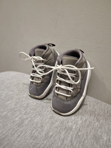 Nike Air Jordan 11 Retro Gray Toddler Athletic Sneakers 378040-005 - Sz 5c - Picture 14 of 21