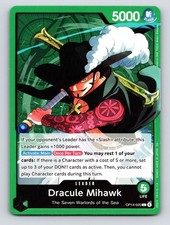 Dracule Mihawk - L The Azure Sea's Seven OP14-020 NM