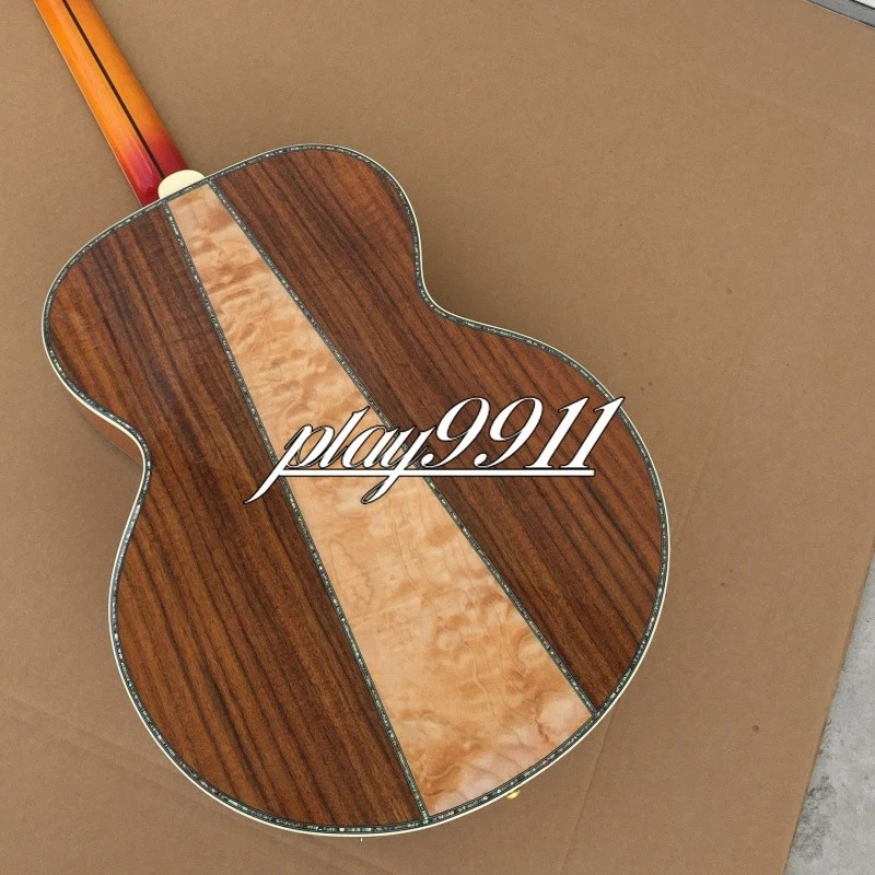 Акустическая гитара SJ200 Cherry Burst инкрустация настоящим абалоном заводская США - Изображение 4 из 4