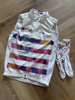 Rapha RCC x Geoff McFetridge Premium Lightweight Cycling Gilet White Pattern Med