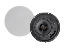 Monoprice 2-Way Carbon Fiber Ceiling Speakers - 8 Inch W/ Ribbon Tweeter (Pair)