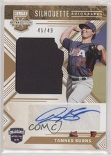 2018 Panini Elite Extra Edition Gold 45/49 Tanner Burns #UCSA-TB Auto hg6