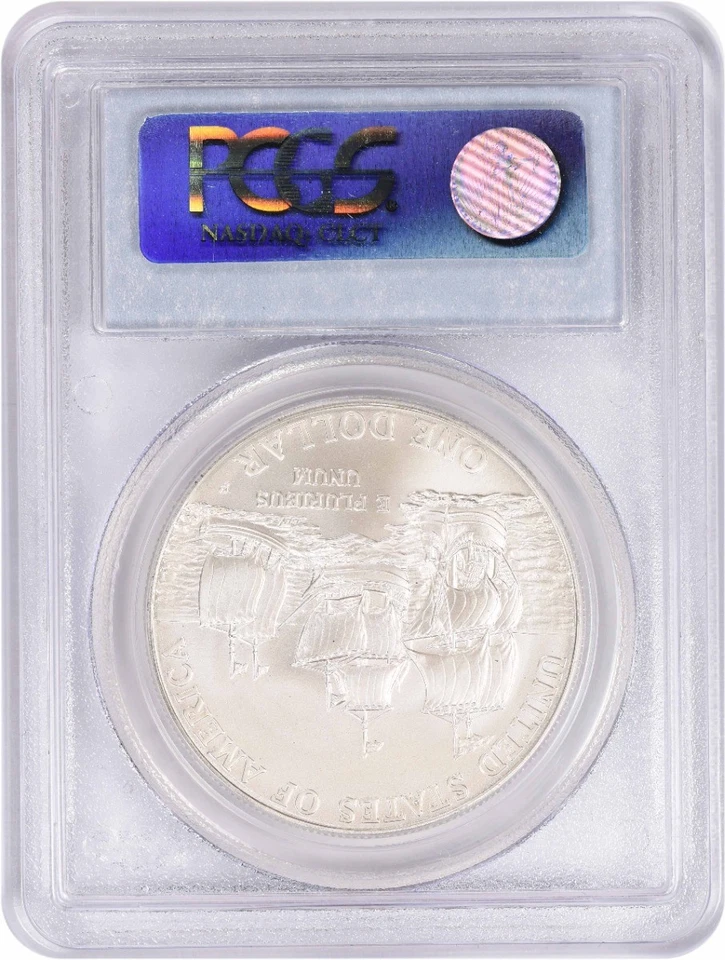 2007-P Jamestown Silver Commemorative Dollar MS69 PCGS - Image 2 of 2
