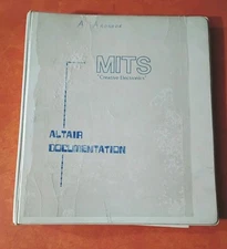 Vintage MITS Altair 8800 Original Documentation Binder – Complete Manual –...