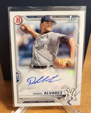 2021 Bowman MLB Daniel Alvarez 1st Paper Auto PAPR-DA New York Yankees Autograph