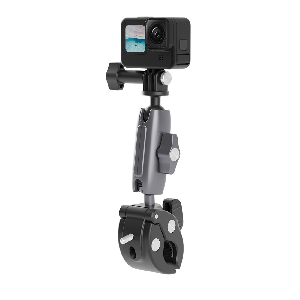 Aluminum 3 Way Super Clamp Mount for GoPro HERO 13/12/11/10/9/8/7/6/5/4/3/MAX-image