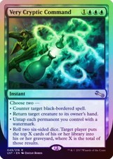 Very Cryptic Command (e Counter) FOIL Unstable NM Blue Rare MTG CARD ABUGames