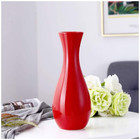 Ceramic Red Countertop Vase Hydroponic Flower Arrangement Simple White Modern