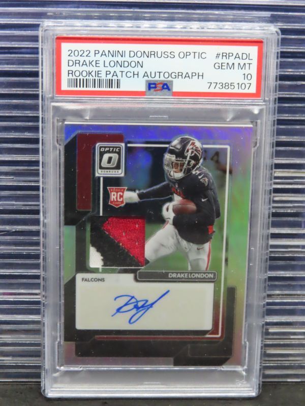 Drake London Panini Donruss Optic Rookie Patch Autographs #RPADL Base