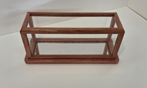 Display Case With Mirrored Base 15" L x 4" W X 6"H Rounded edges #PP24028 - Picture 2 of 10