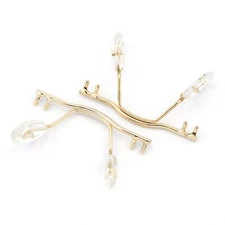 2pcs Gold Metal Rimless Frameless Eyeglasses Bridge Glasses Frame Nose Pad Pins