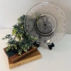 Heritage Clear by Federal Glass Sandwich Plate Pressed Glass Depression 11.5"