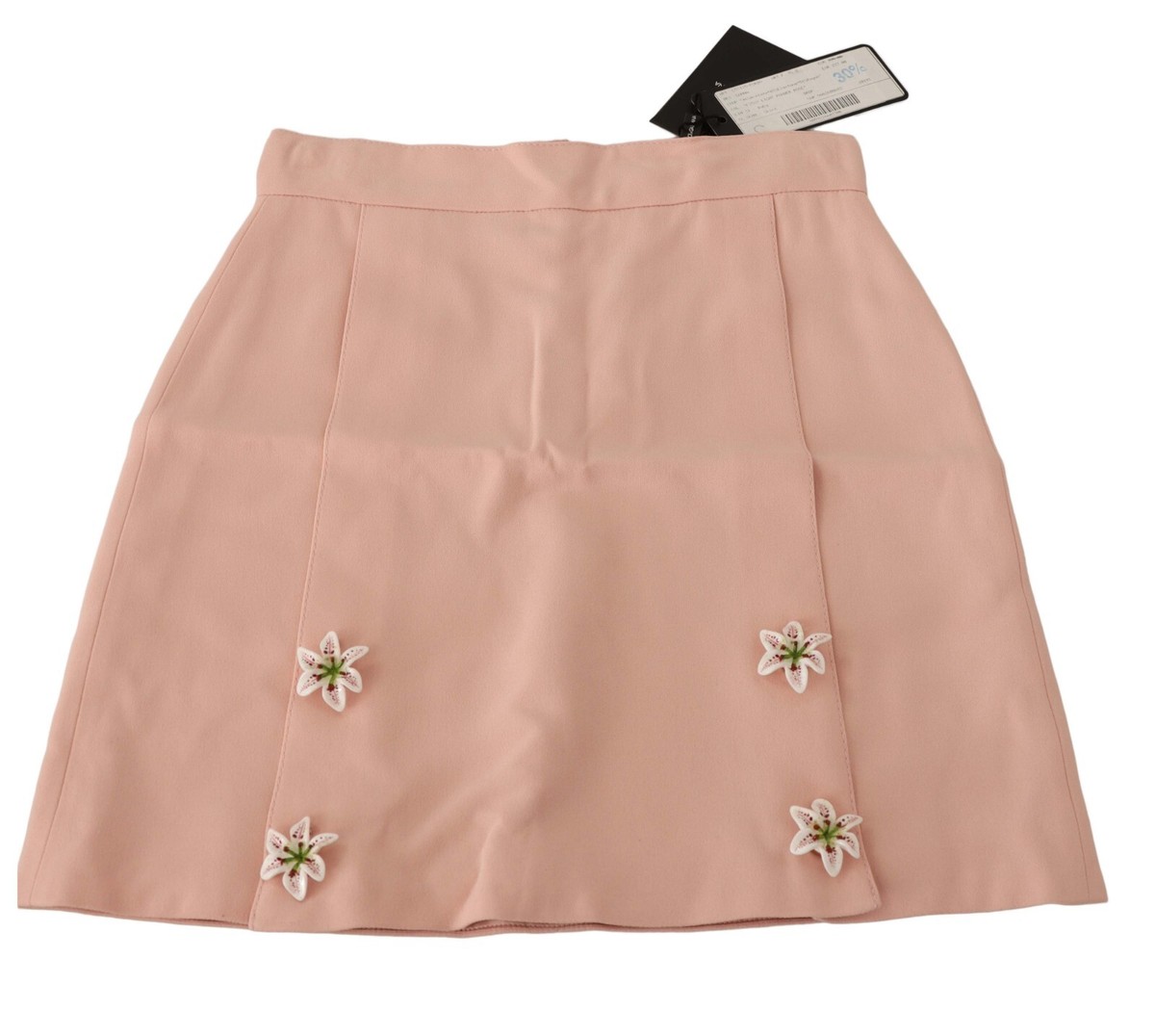 DOLCE & GABBANA Kids Skirt Light Pink Lily Button