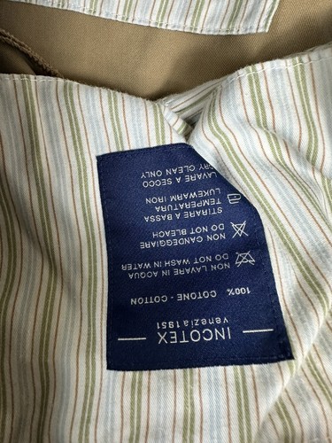 Pantalón Incotex Marrón Algodón Incochino Frente Plano Hombre Talla 40x29 - Imagen 7 de 8