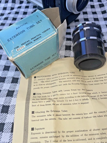 Astron Vintage Extension Tube for 35mm film cameras Pentax, Praktica, Mamiya