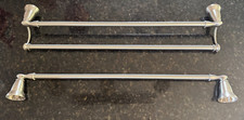2pc Set -Moen Banbury 24" Double  Regular Towel Bar -BRUSHED NICKEL-No Hardware