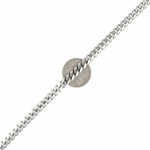 "Pulsera cubana de plata esterlina sólida 925 7 mm Miami 8" - Imagen 4 de 7