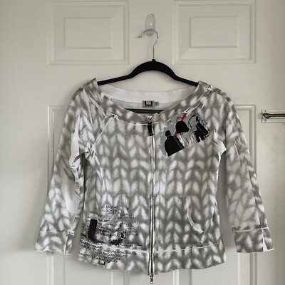 Adolfo Domínguez Women's Full Zipper Sweatshirt With Pockets Size