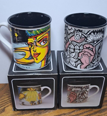 VINTAGE MUGS THE OTHER MUG STAR IMAGE & HANDS OF NATURE 9 OZ