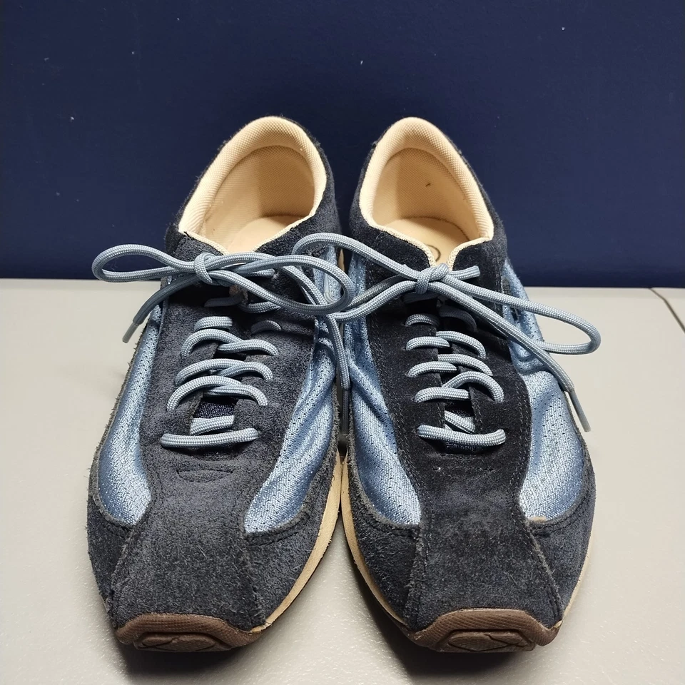 Rockport Athletic Sneaker Shoes Womens Sz 7 Navy Suede Leather Lace Up APW3092KW - Image 2 of 4