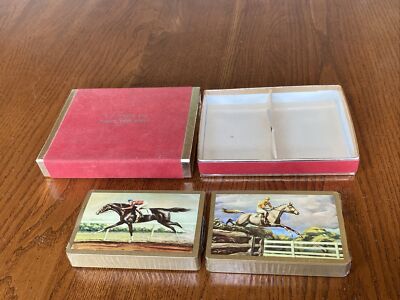 1940 s-65 US Internal Revenue EQUESTRIAN HORSE JOCKEY Playing Cards Stamp APC Co
