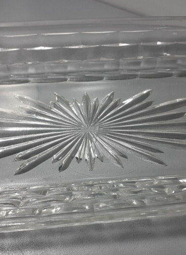 Vintage art deco depression glass 2 sandwich dish/trays & Butter Or Cheese Dish - Picture 14 of 24