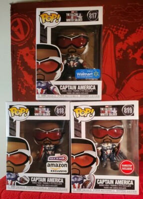Funko Pop Captain America #817, #818 , #819 - The Falcon & Winter
