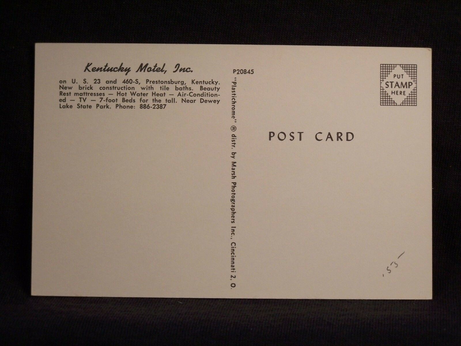 KY Prestonsburg Kentucky Motel, Inc Vintage Postcard eBay